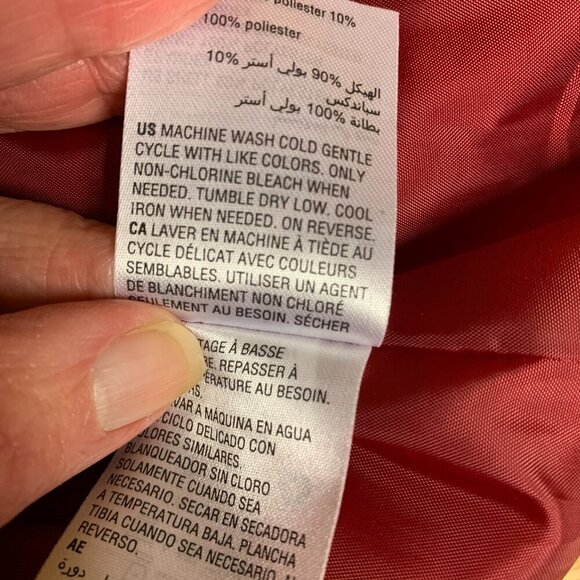 INC womens blazer SZ XL red velvet single breasted vibrant classic quiet luxury - Picture 9 of 9